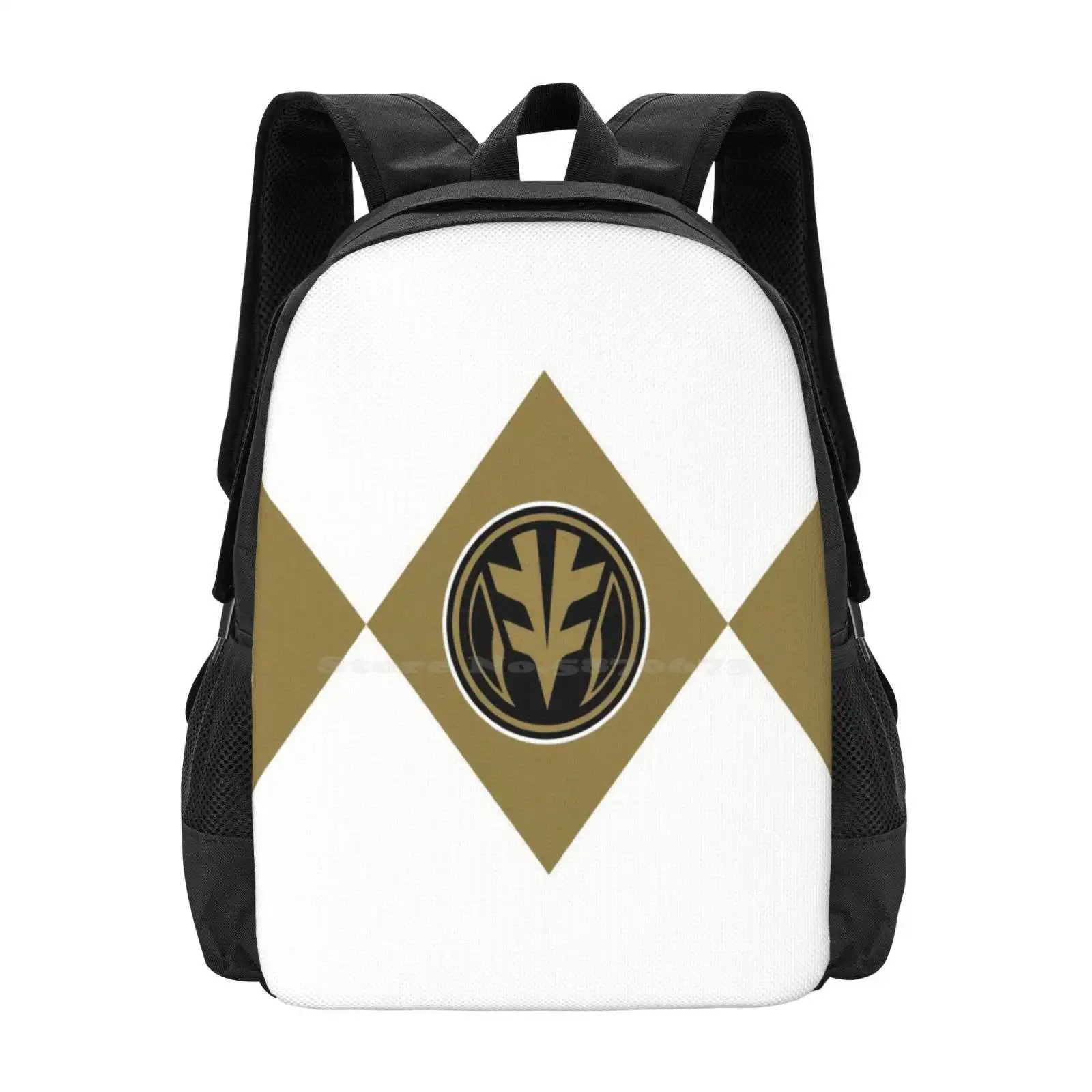 White Ranger Fashion Pattern Design Travel Laptop School Backpack Bag Green Ranger Red Ranger Super Sentai Pink Ranger Blue