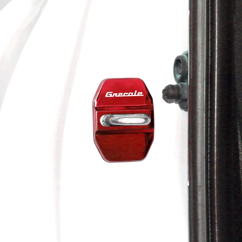 4 шт. автомобильные аксессуары для дверного замка из нержавеющей стали