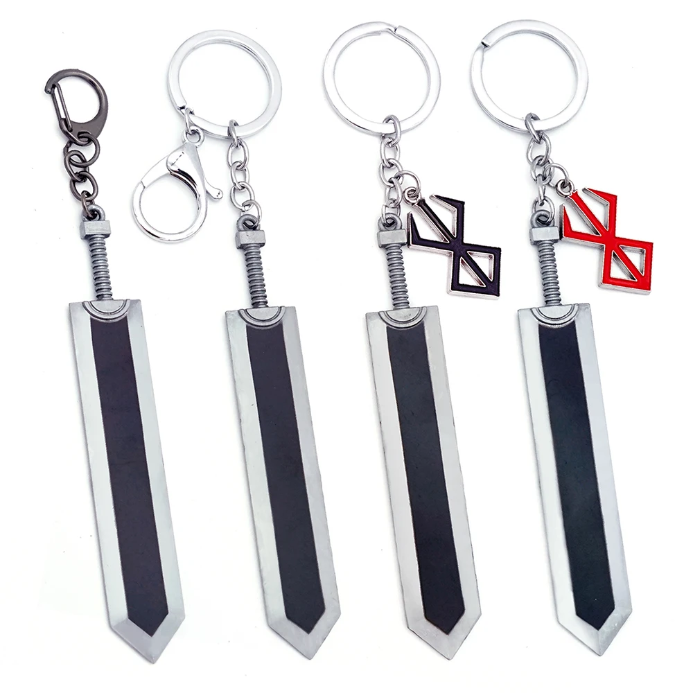 

Anime Berserk Keychain Fashion Jewelry Key Chain Keyrings Keychains for Men Guts Sword Accessories Key Ring Pendant llaveros