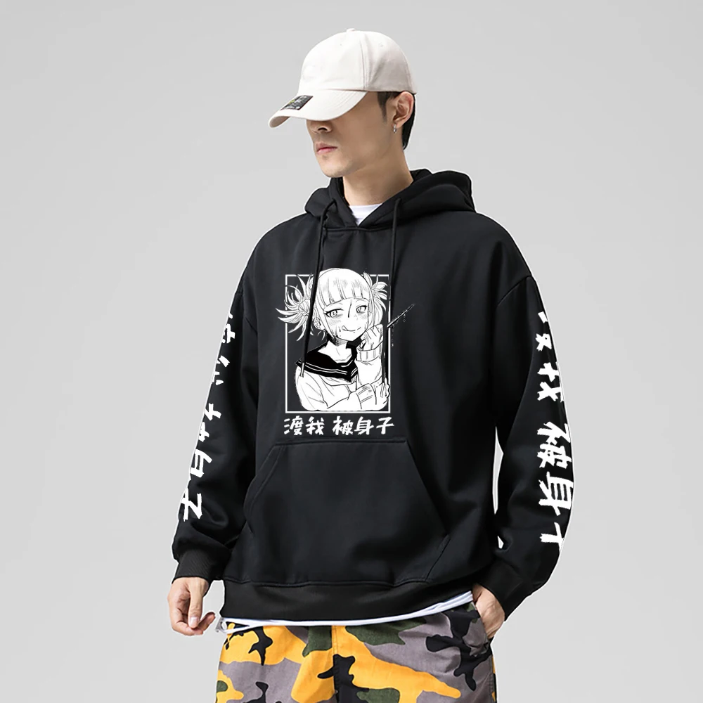 

Anime My Hero Academia Men Hoodies Casual Pullover Fleece Sweatshirts Boku No Hero Academia Toga Hoodie Unisex Female Top