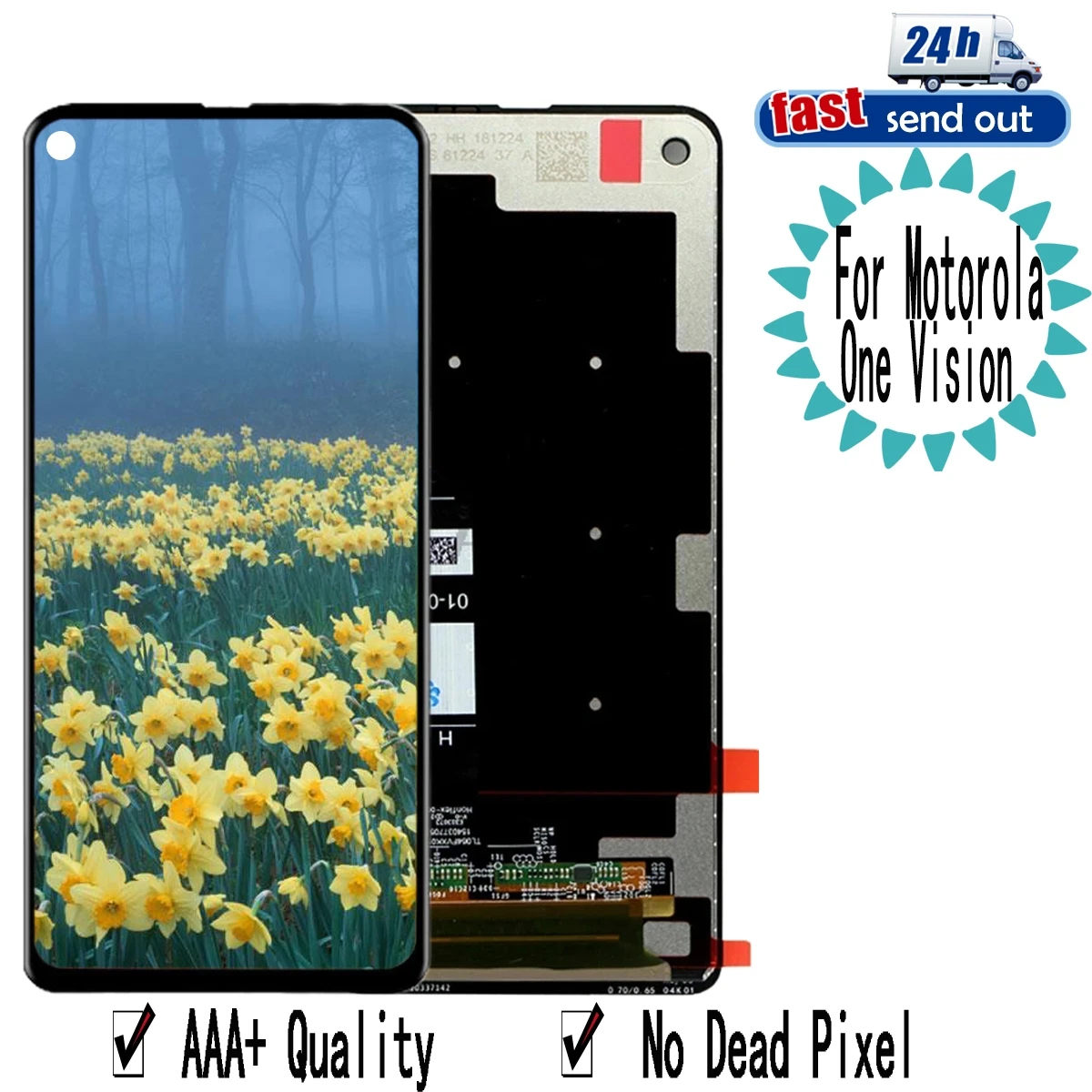 6 3-дюймовый ЖК-дисплей P50 для Motorola Moto One Vision XT1970 сменный преобразователь экрана в