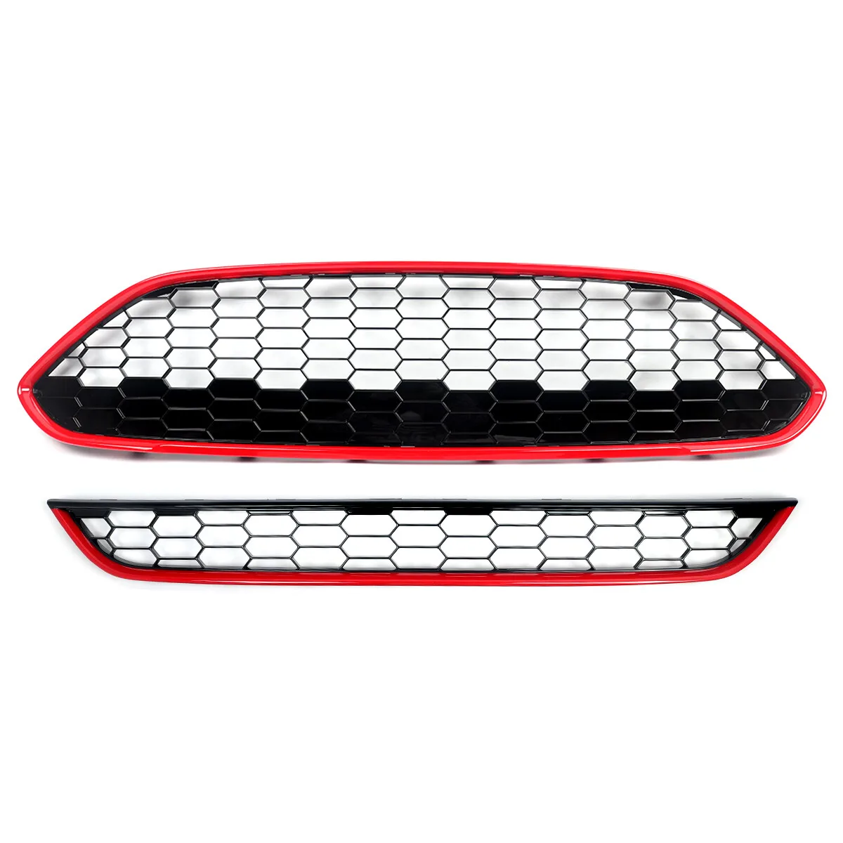 

Передняя верхняя нижняя решетка бампера для Ford Fiesta Zetec-S MK7 7,5 2013 2014 2015 2016 2017, сотовые гоночные грили, ремонт сетки