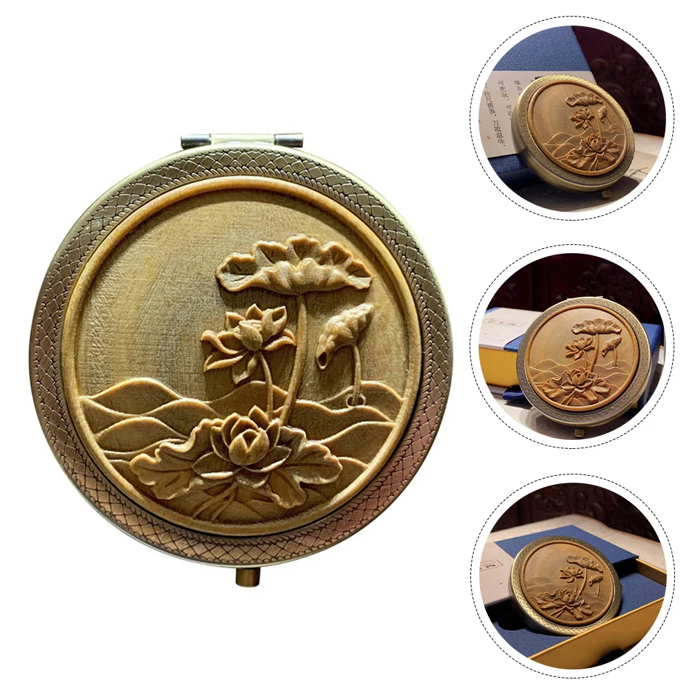 Кошелек с косметическим зеркалом мини-портмоне для путешествий портативная