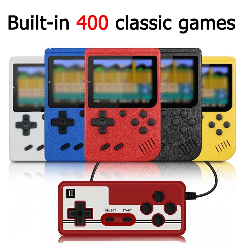 

400 В 1 Ретро видео игровая консоль портативный игровой плеер портативная ТВ игровая консоль AV Out мини портативный плеер лучший подарок для де...