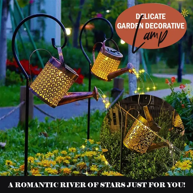 

Поливочная банка на солнечной батарее, сказочный Водонепроницаемый светодиодный светильник для душа, уличное украшение для сада, газона, д...