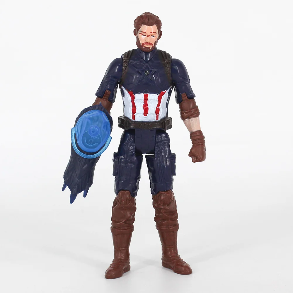 

Marvel The Avengers Captain America Figure Led Light Toys for Children Heroes Action Figures Infinity War Endgame 4