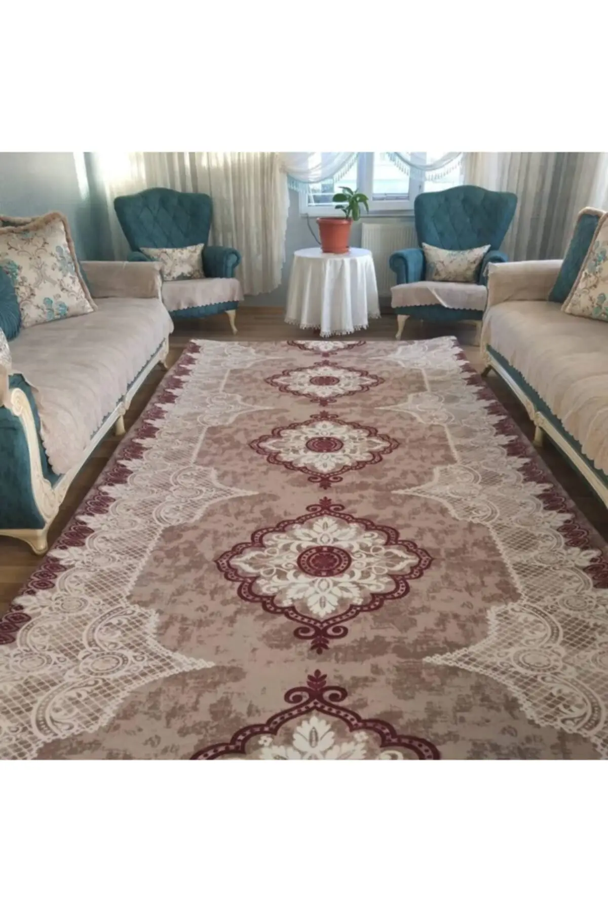 

Home Decor Cover For Carpets Rugs Carpet Pattern Tire-Free Fleece Carpet Cover
