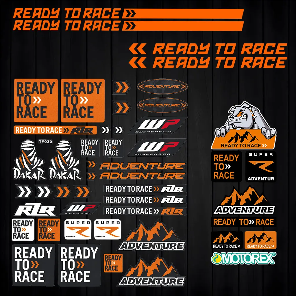 Светоотражающие аксессуары для мотоциклов наклейка KTM Duke 200 250 390 790 1250 Super Adventure Ready