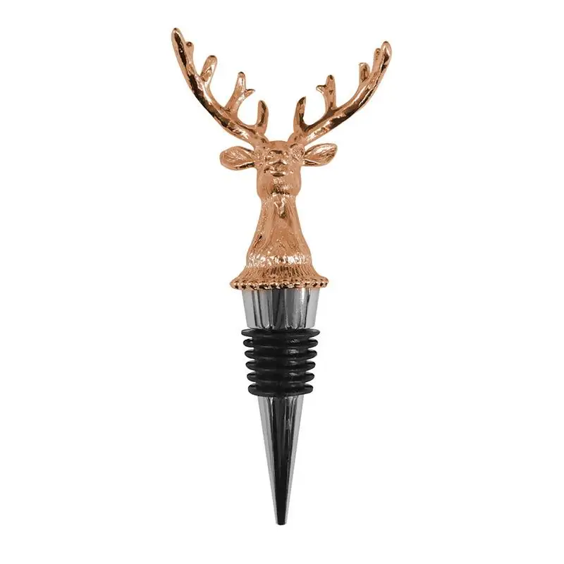 

Stainless Steel Deer Stag Head Wine Pourer Unique Wine Bottle Stoppers Wine Aerators Bar Tools