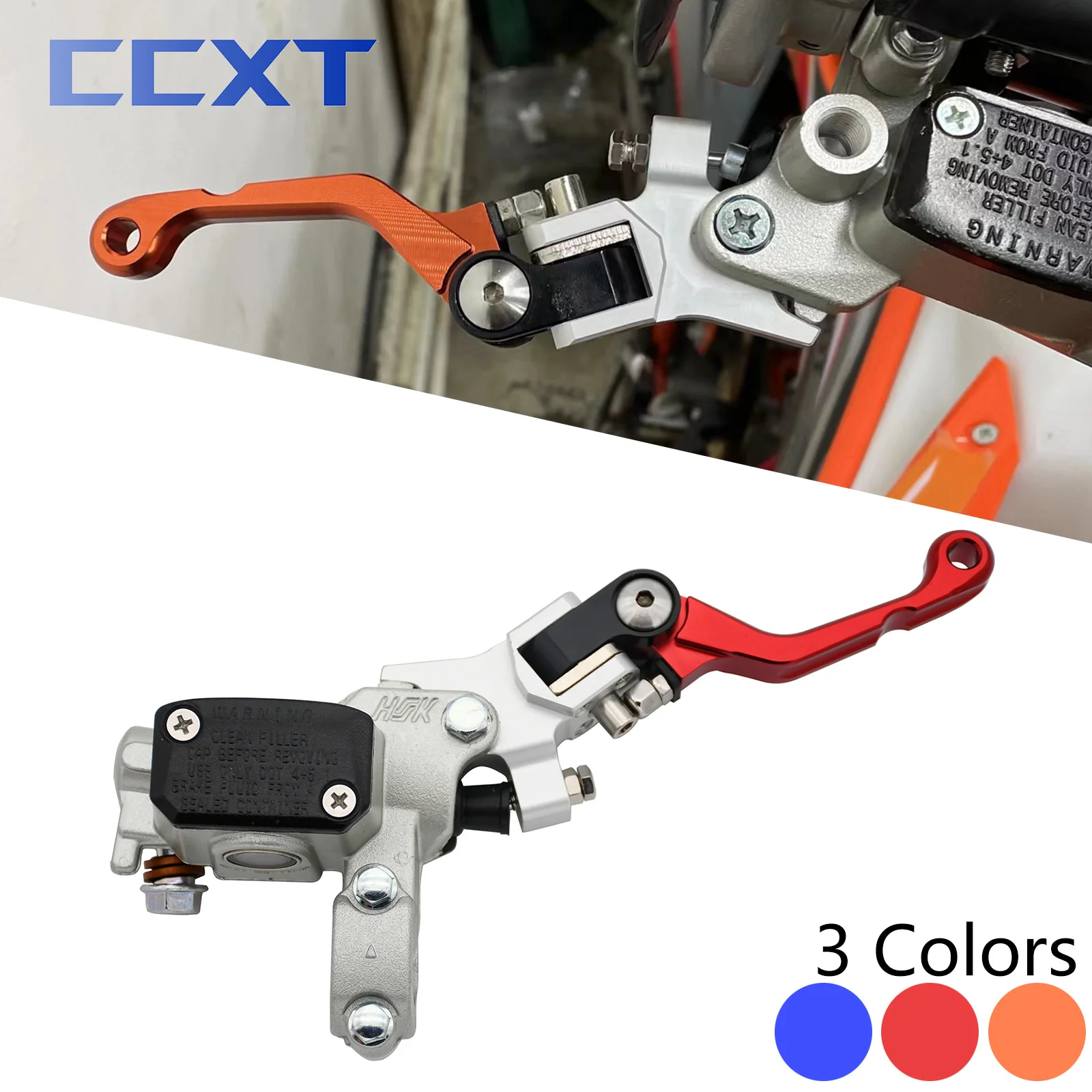 

Motorcycle 22mm 7/8'' Right Brake Master Cylinder Pump CNC Fold Brake Lever For KTM EXC EXCF SX SXF XC XCW XCF XCFW TPI 125-530