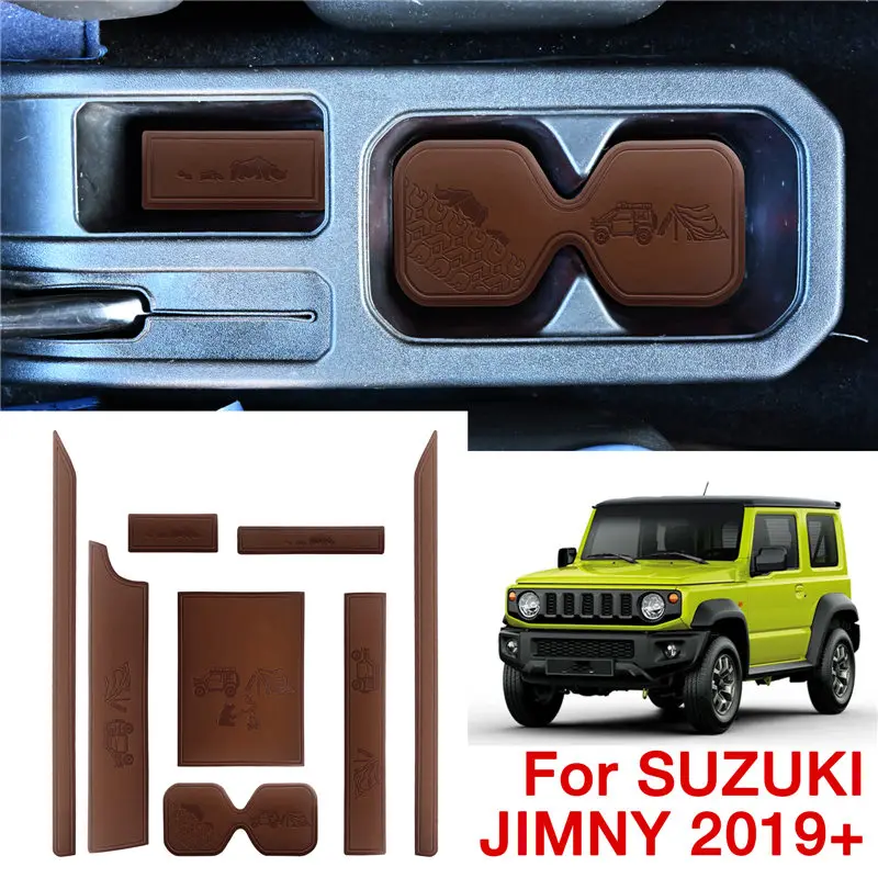Нескользящая кожаная автомобильная подставка для чашки слот новой Suzuki Jimny JB64 JB74