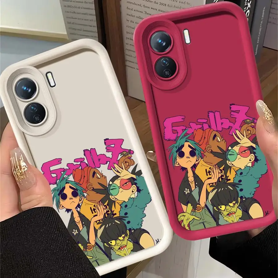 Чехол для телефона Rock Gorillaz XiaoMi Redmi Note 9 S 10 Pro Lite 11 11ProPlus5G 12 12S 13 13ProPlus5G 4G