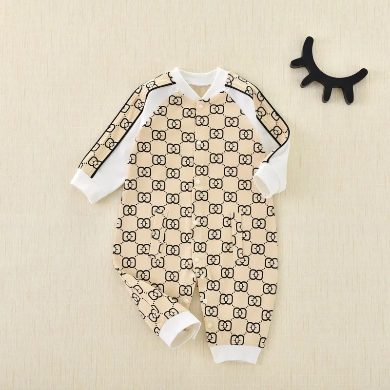 

Baby Jumpsuit Spring and Autumn Pure Cotton Super Cute Baby Long-sleeved Romper Newborn Clothes AutumnRomper Outing clothes