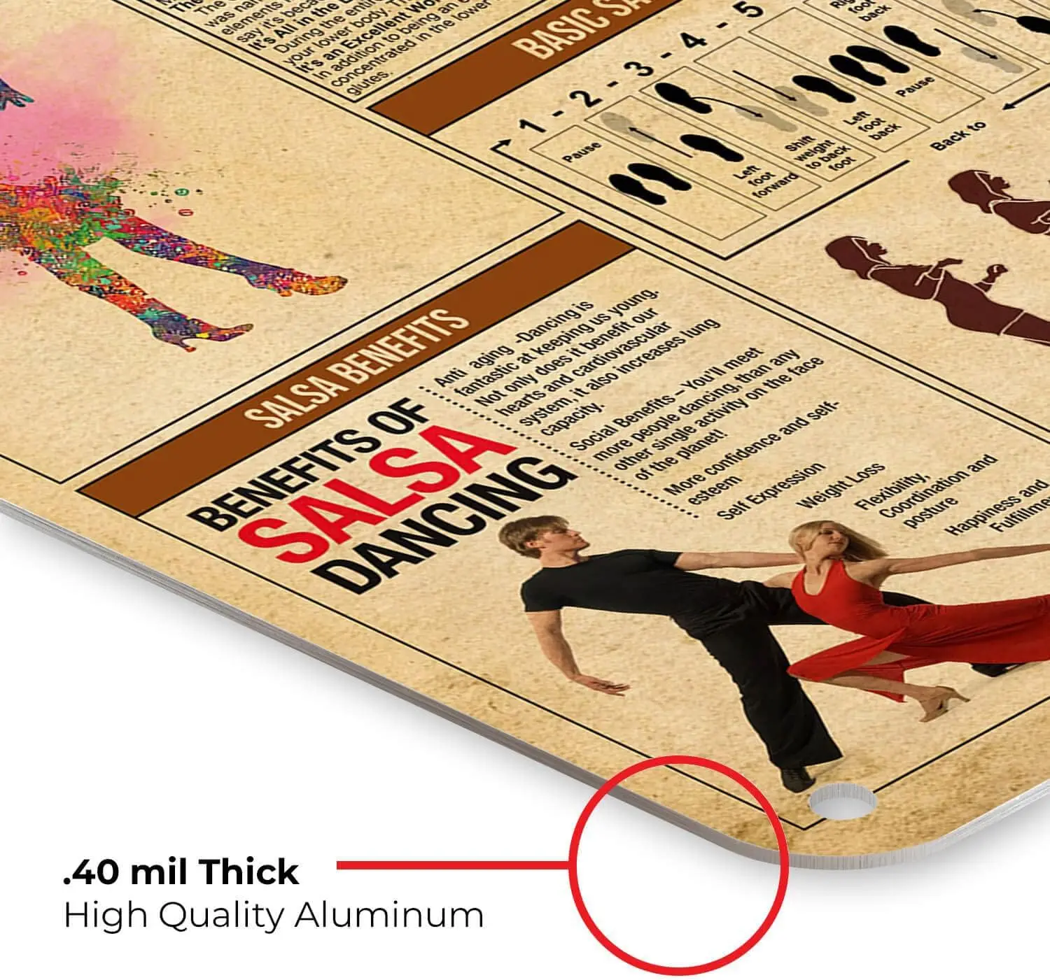 Плакат Sls Knowge Metl Sgns Vntge Decortons Wll rt Decor 16x12 nches