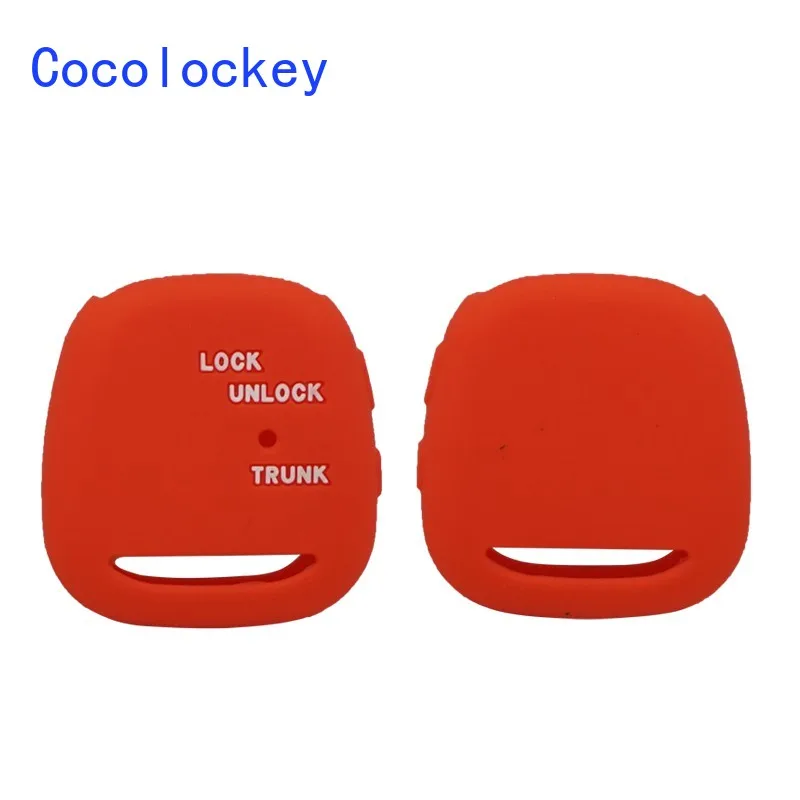 

Cocolockey 2 Side Button for Toyota Carina Estima Harrier Previa Corolla Celica Silicone Remote Key Shell Case Cover Accessory