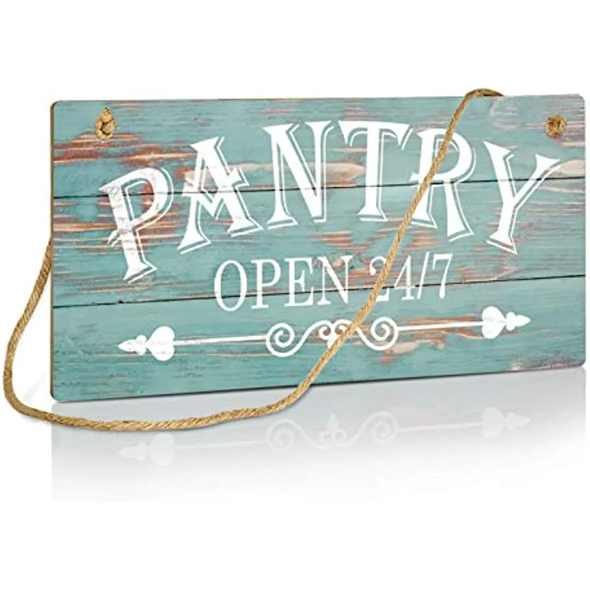 

Wood Decor Blue Pantry Sign Farmhouse Kitchen Wall Sign for Home Restaurant Shop Hanging Plaque Sign Pantry Open