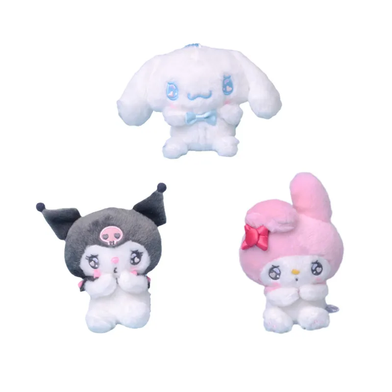 Кавайное аниме лицо плача Kuromi My Melody Cinnamoroll Мультяшные плюшевые игрушки милые