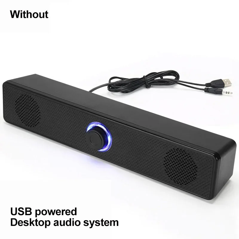 Компьютерные колонки AUX Bluetooth Проводной громкоговоритель объемной ...
