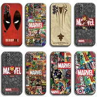 marvel iron man spiderman phone cases for samsung galaxy a51 4g a51 5g a71 4g a71 5g a52 4g a52 5g a72 4g a72 5g funda soft tpu