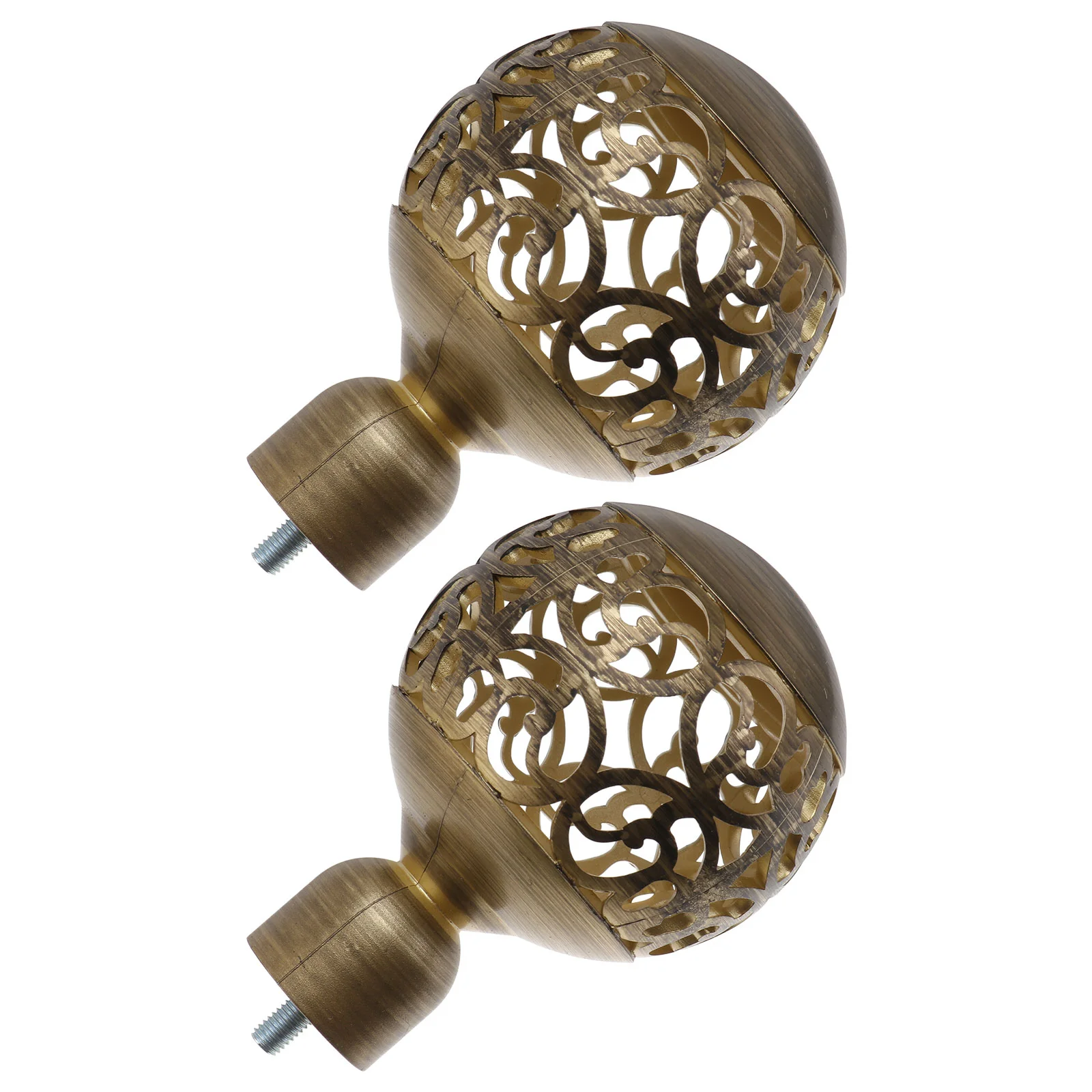 

Rod Curtain Cap Window End Caps Drapery Decorative Head Ends Finial Decor Drape Single Deorative Supplies Treatment Finials Pole