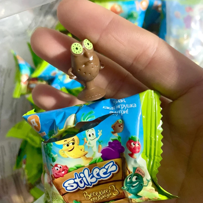 5-50 шт. Подлинная шторка Stikeez фигурка из ПВХ фрукты овощи животные Милая