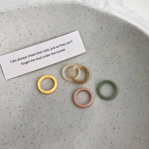 Сpriboom набор колец из акрила 5 шт.