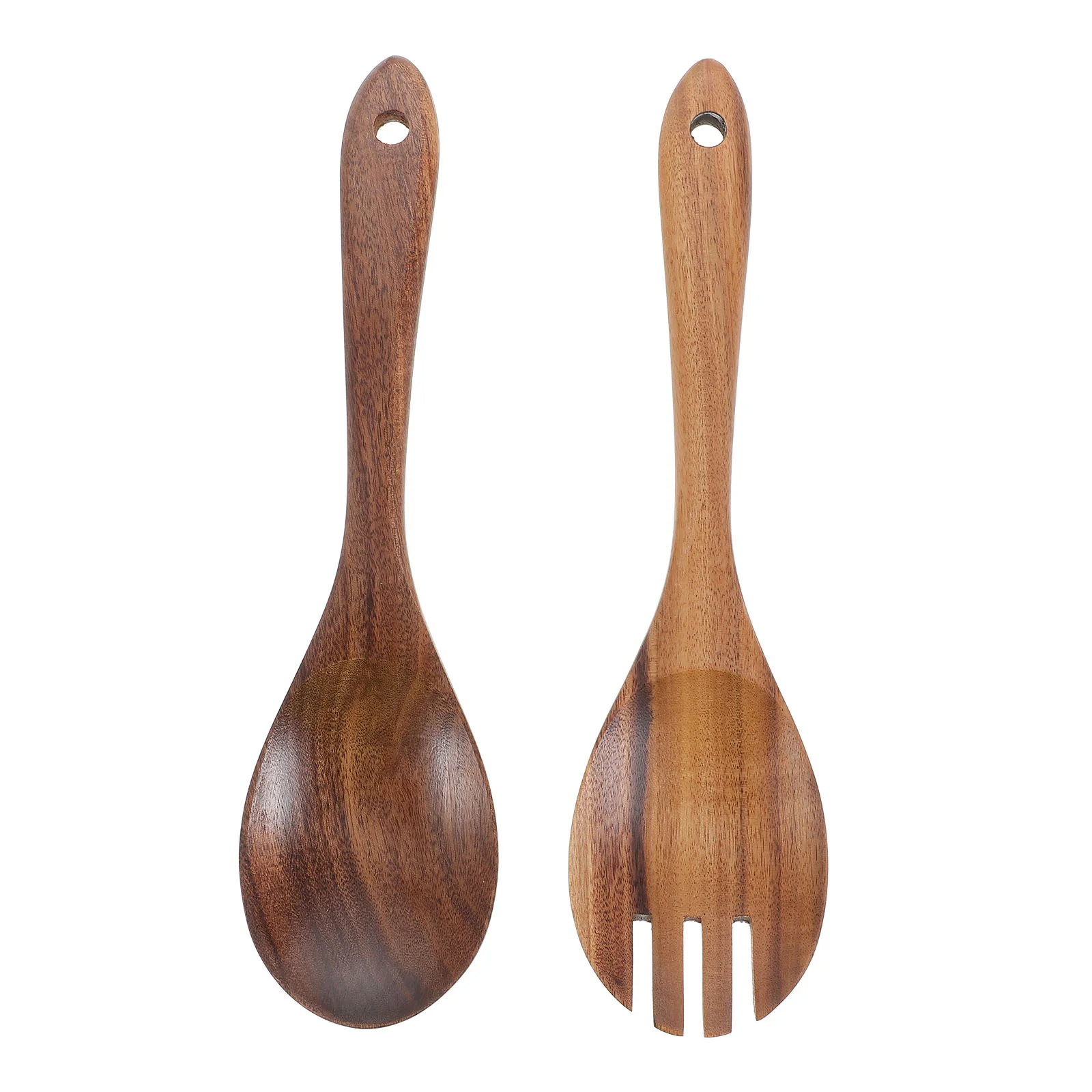 

Wooden Spoon Spoons Set Asian Rice Tableware Flatware Stirring Mixing Cereal Snack Dinner Servers Salad Fruit Utensils