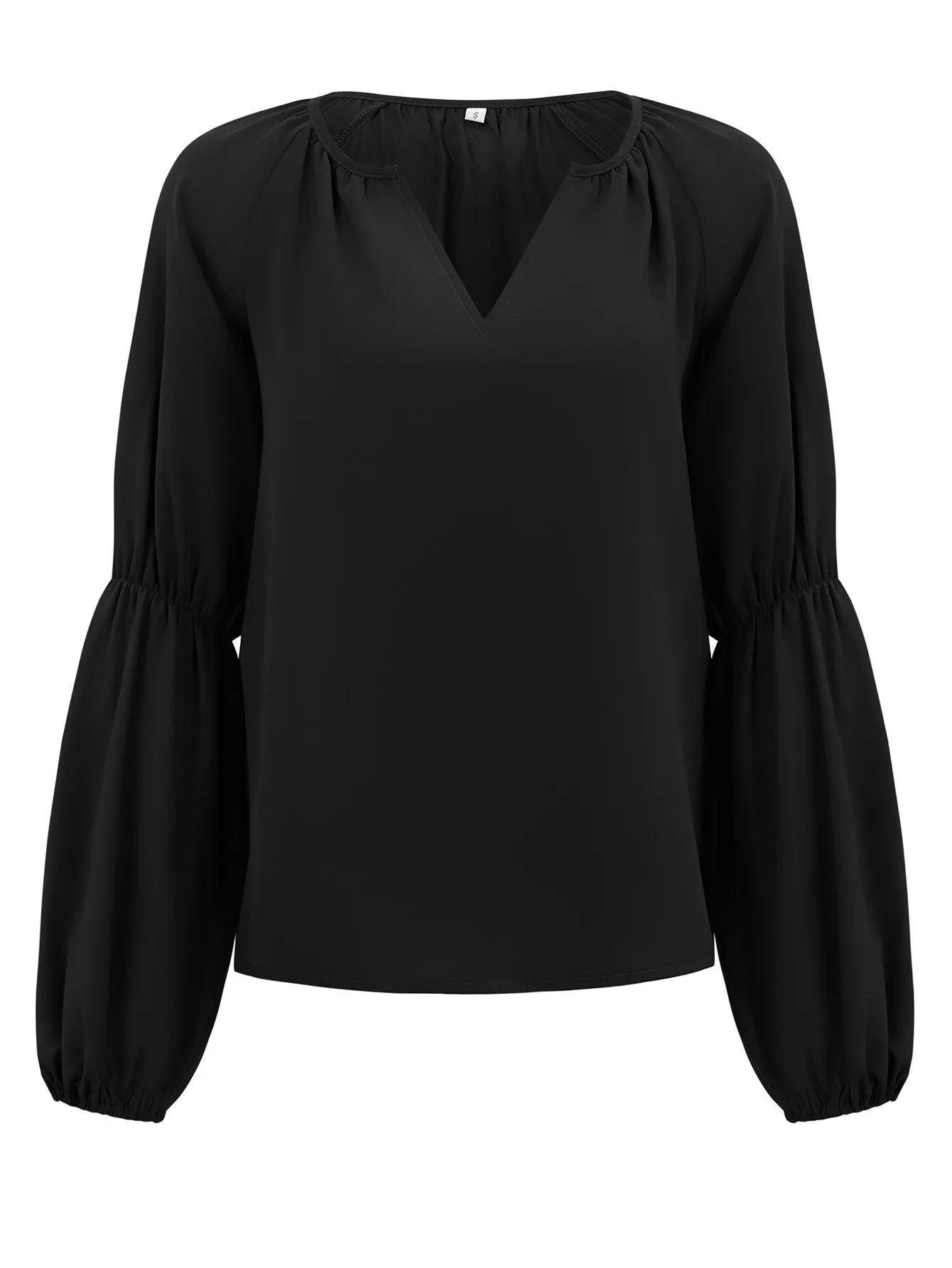 Модное женское платье новый стиль однотонный цвет v-образный вырез оригинальная