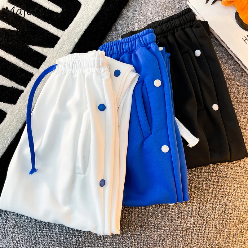 

Casual Pants Men Baggy Harem Trousers Handsome All-match Popular Design Button Pantalones High Street Hip Hop Summer Dynamic Ins