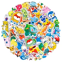50 pokemon pikachu stickers pet skateboard luggage cartoon doodle stickers laptop sticker anime stickers waterproof stickers