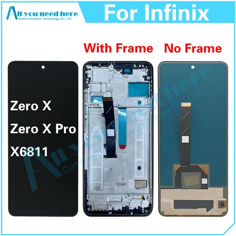 100% протестированный дисплей AAA для Infinix Zero X Pro X6811, детали для замены ЖК-дисплея