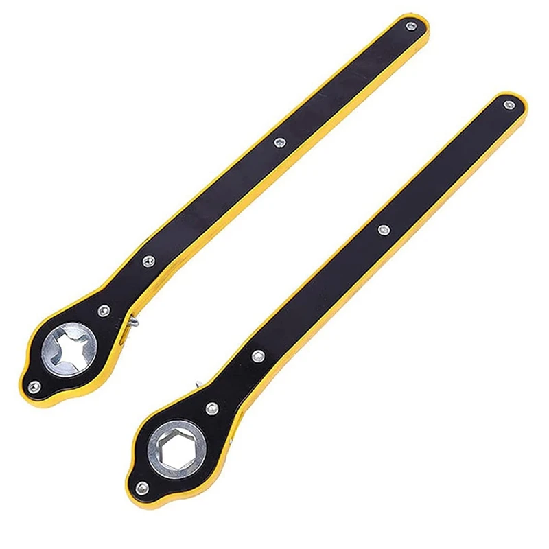 

Auto Labor-Saving Jack Ratchet Wrench - Portable Hand-Operated Garage Tire Wheel Wrench, Car Maintenance Supplies 2Pcs