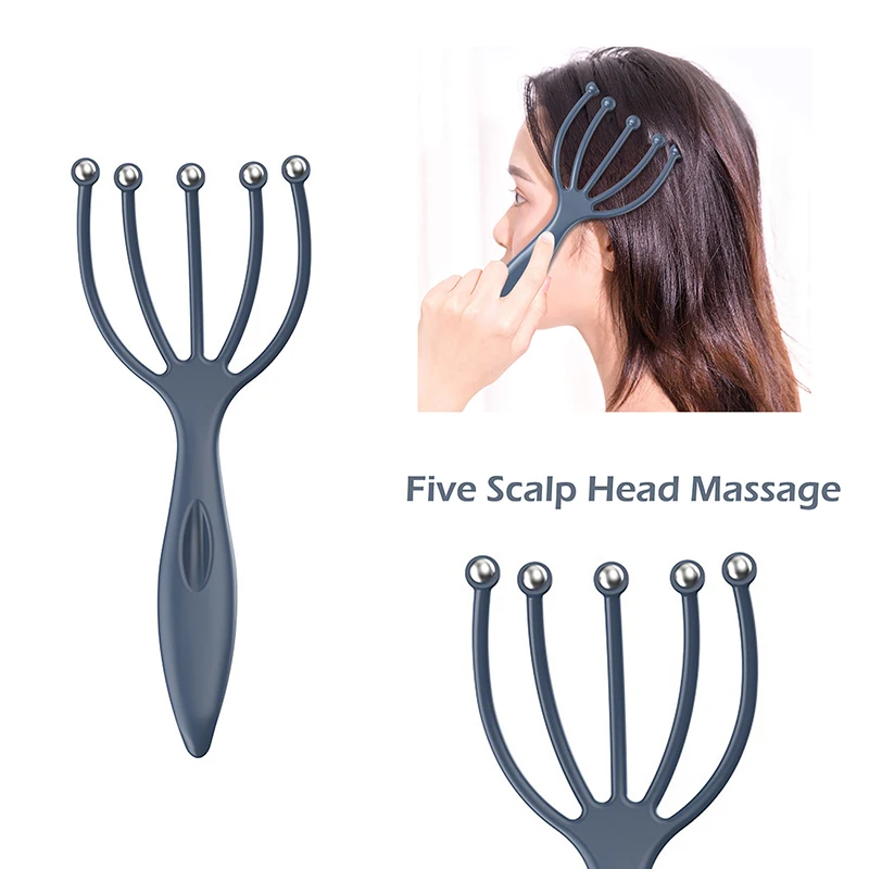 

Rakes For Scalp Head Massage Scalp Massager Steel Ball Head Massage Relaxation Five Finger Massager For Head
