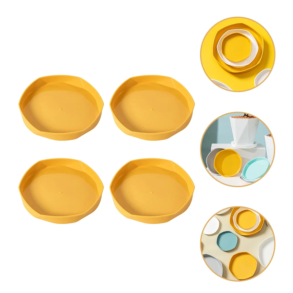 

4pcs Plant Saucer Drip Trays Flower Pot Saucer Indoor Outdoor Garden Supplies