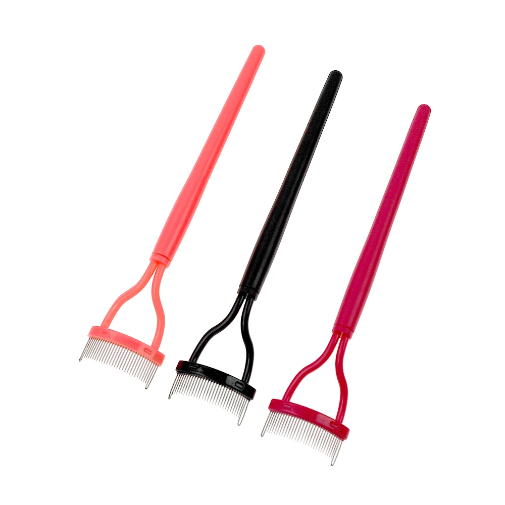 Metal Eyebrow Brush Eyelash Comb Grafting Implant Carding Tool Makeup Cosmetic Make Up Brushes | Красота и здоровье