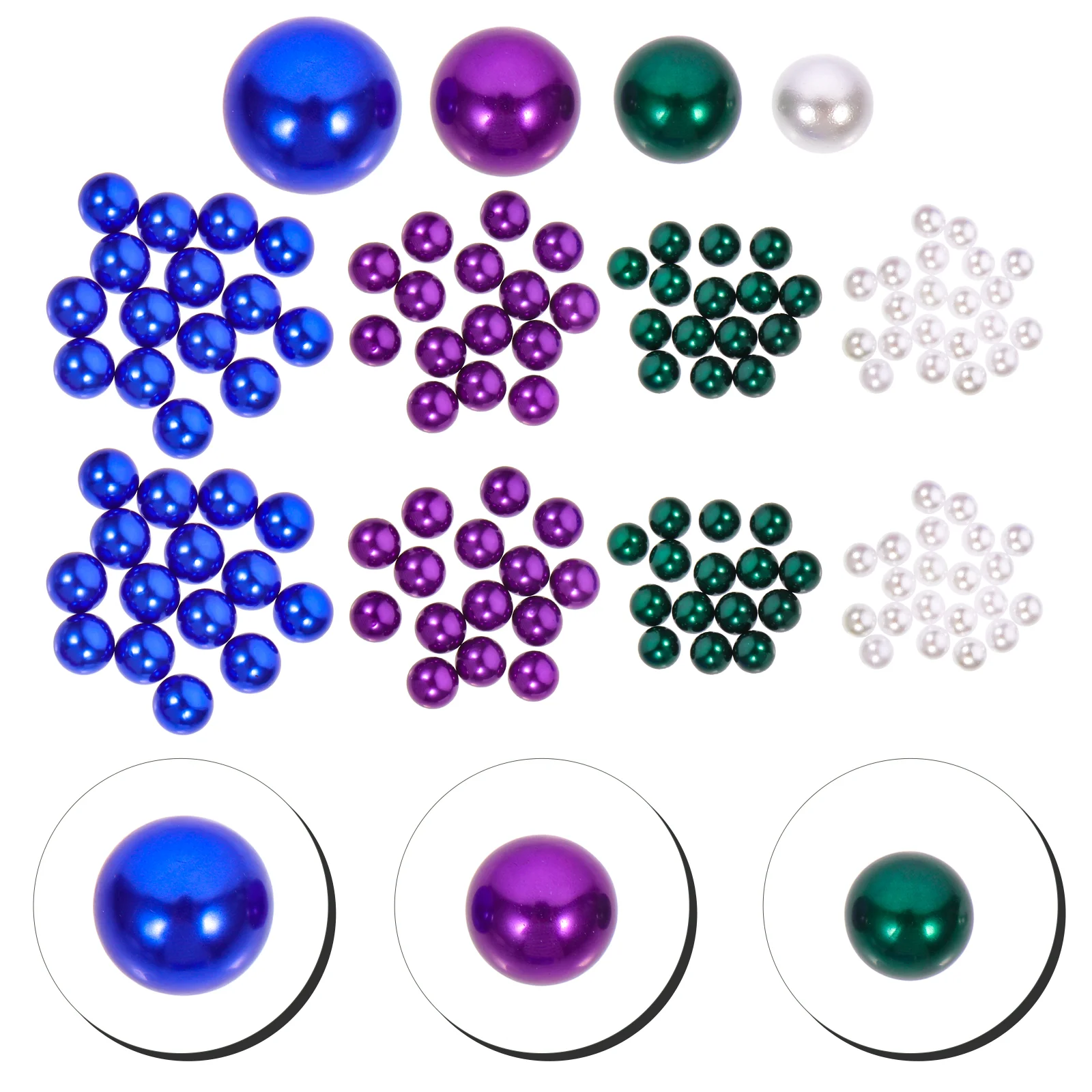 

300pcs Vase Filler Artificial Pearl Beads Hole Vase Filler Table Scatter