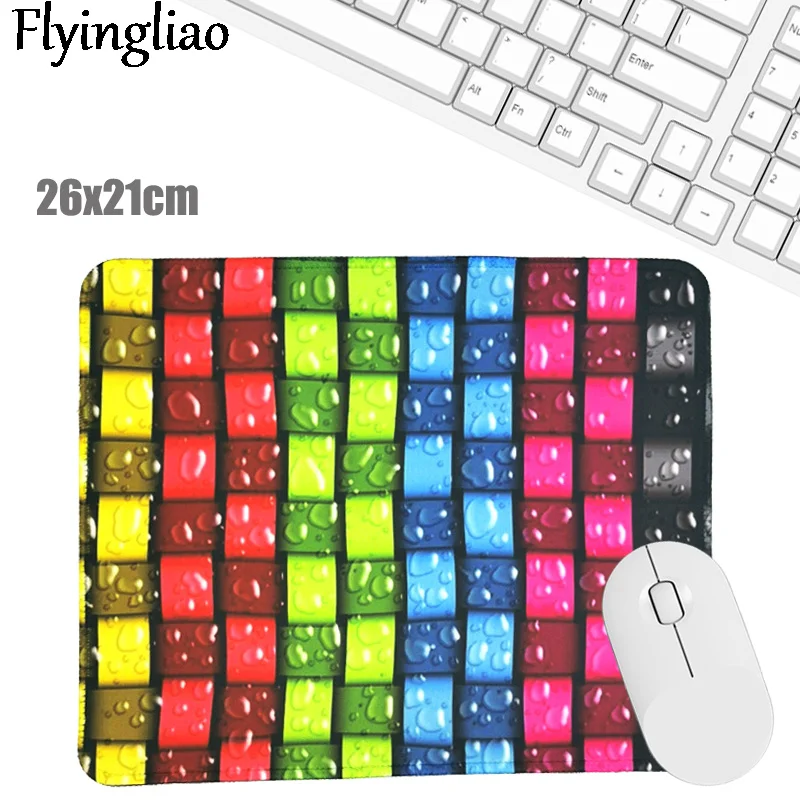

Rainbow Color lattice Mouse Pad Office Desk Mat Desktop Accessories Rubber School Supplies Office Desk Organizer Computer Games