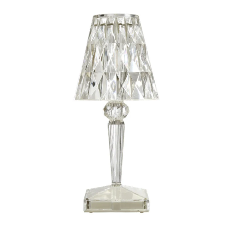 

Diamond Table Lamp USB Rechargeable Acrylic Decoration Desk Lamps Bedroom Bedside Bar Crystal Lighting Night Light