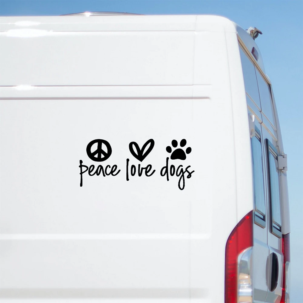 Автомобильные водонепроницаемые виниловые наклейки с надписью Peace Love