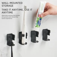 new free punch toothbrush organizer rack bathroom toothpaste toothbrush holder toilet aluminum electric toothbrush storage shelf