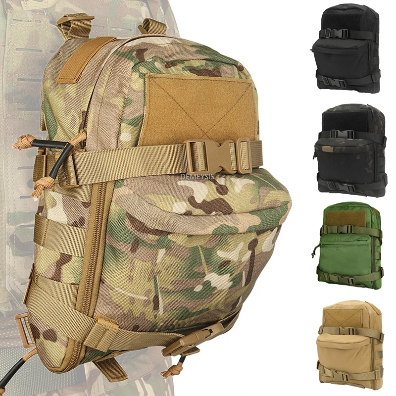 

Outdoor Tactical Hydration Bag Hiking Hunting Vest Back Plate Carrier Water Bladder Carrier Backpack Molle System Military Bag