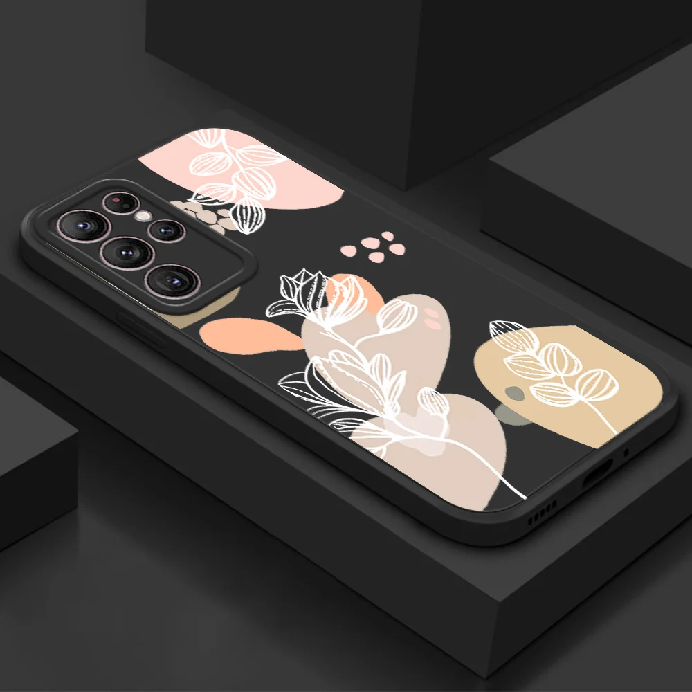 

for Samsung Galaxy S22 Ultra Case for Samsung A52 A53 A52S 5G S21 S20 Ultra Plus S21 FE A13 A73 A33 A32 Klein Blue Silicone Case