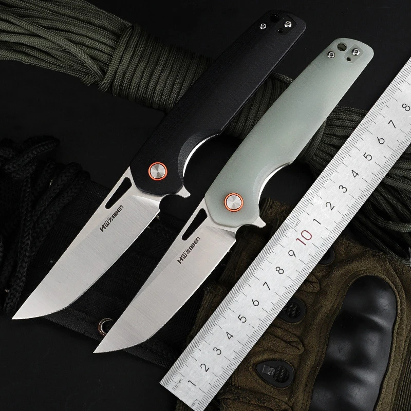 Складной нож HWZBBEN D2, керамический, с шарикоподшипником, ручка из коллекции G10, для ежедневного использования, выживания