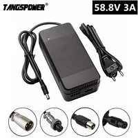 58 8v 3a electric bike charger for 14s 52v lithium battery e bike charger high quality strong with cooling fan