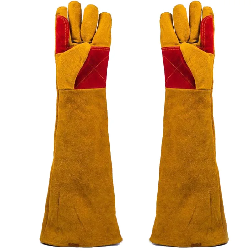 

Защитные перчатки для собак, кошек, животных, против укусов, кошек, царапин, змеи, перчатки для домашних животных, кожаные утепленные перчатки для дрессировки собак против укусов