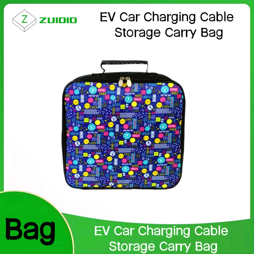 

Storage Carry Bag Vehicle Charger Plugs Sockets Waterproof Fire Retardant Equipment Container EV Car Charging Cable For Electric