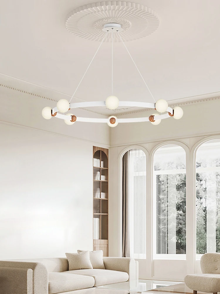 Стеклянная декоративная люстра для гостиной столовой коридора