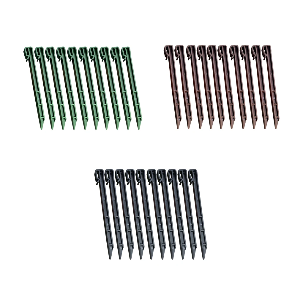 

20 Pieces Garden Courtyard Barrier Peg Portable Ground Stake Accessories