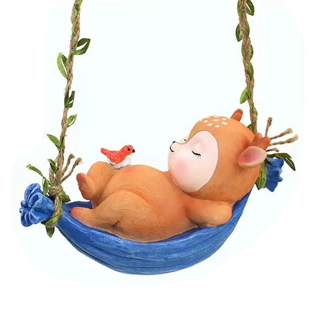 

Animal Swing Washable Adorable Pastoral Pendant Front Yard Decoration