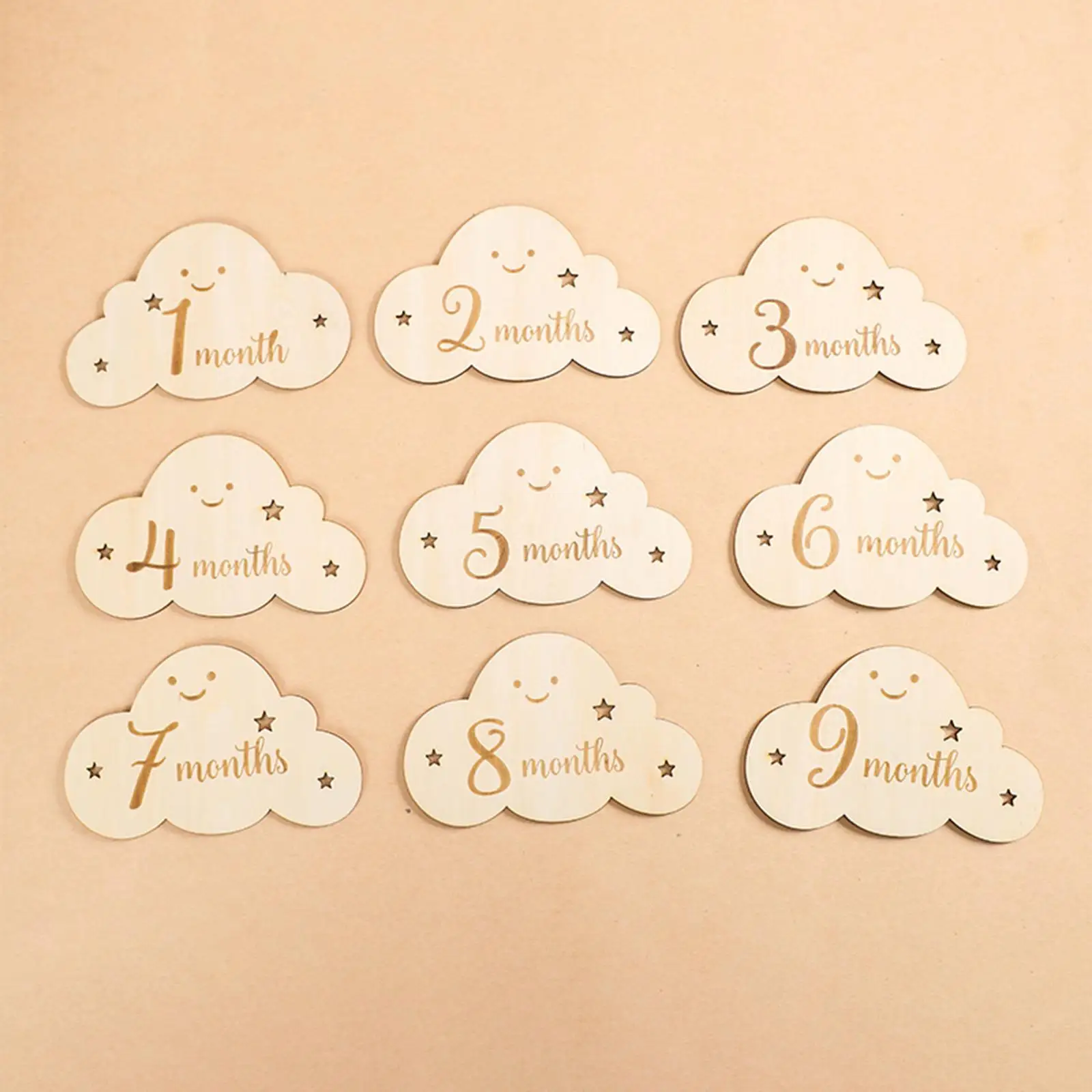 8 Pieces Baby Milestone Cards New Mom Gifts Photography Accessories Record Growth Birth Journey Milestone Markers Newborn Gifts